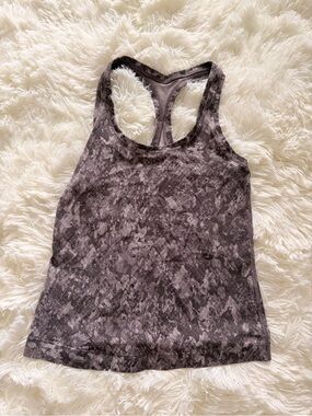 Women's Racerback Tank Top in Charcoal Gray - Lightweight Activewear